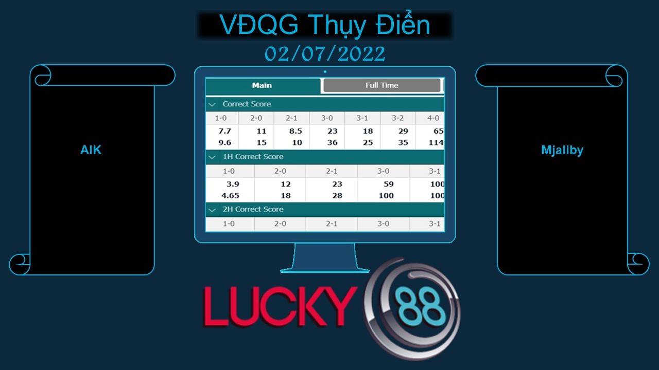 LUCKY88 AIK vs Mjallby , Soi kèo bóng đá hôm nay 02/07/2022, VĐQG Thụy Điển